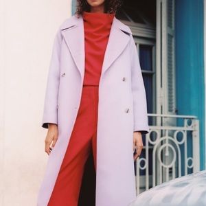 ZARA mangeco wool coat - lilac magenta mauve